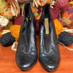 “Coach” Black Leather Boots